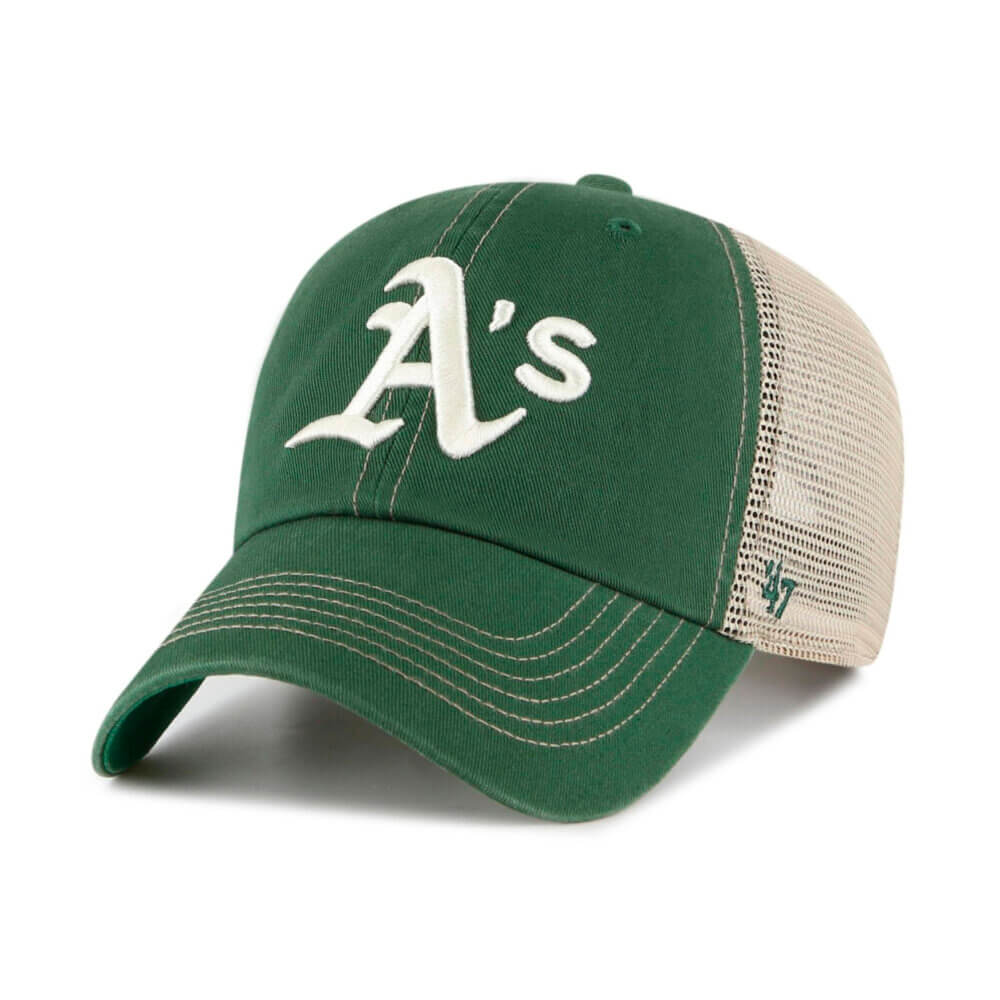 '47 Brand OAKLAND ATHLETICS GREEN TRAWLER CLEAN UP SNAPBACK