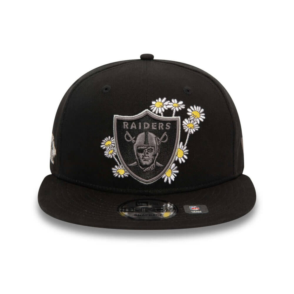 New Era 9FIFTY Las Vegas Raiders Flower Black Snapback - Image 2