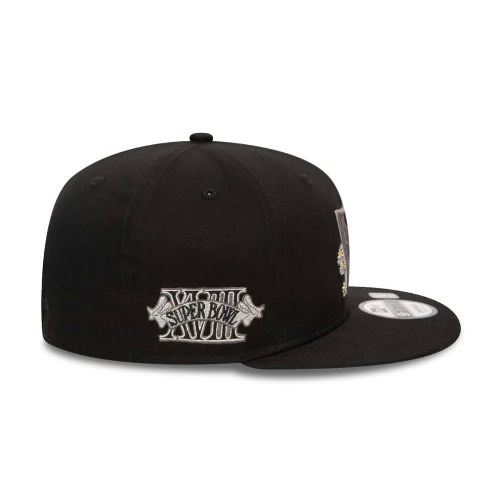 New Era 9FIFTY Las Vegas Raiders Flower Black Snapback - Image 4
