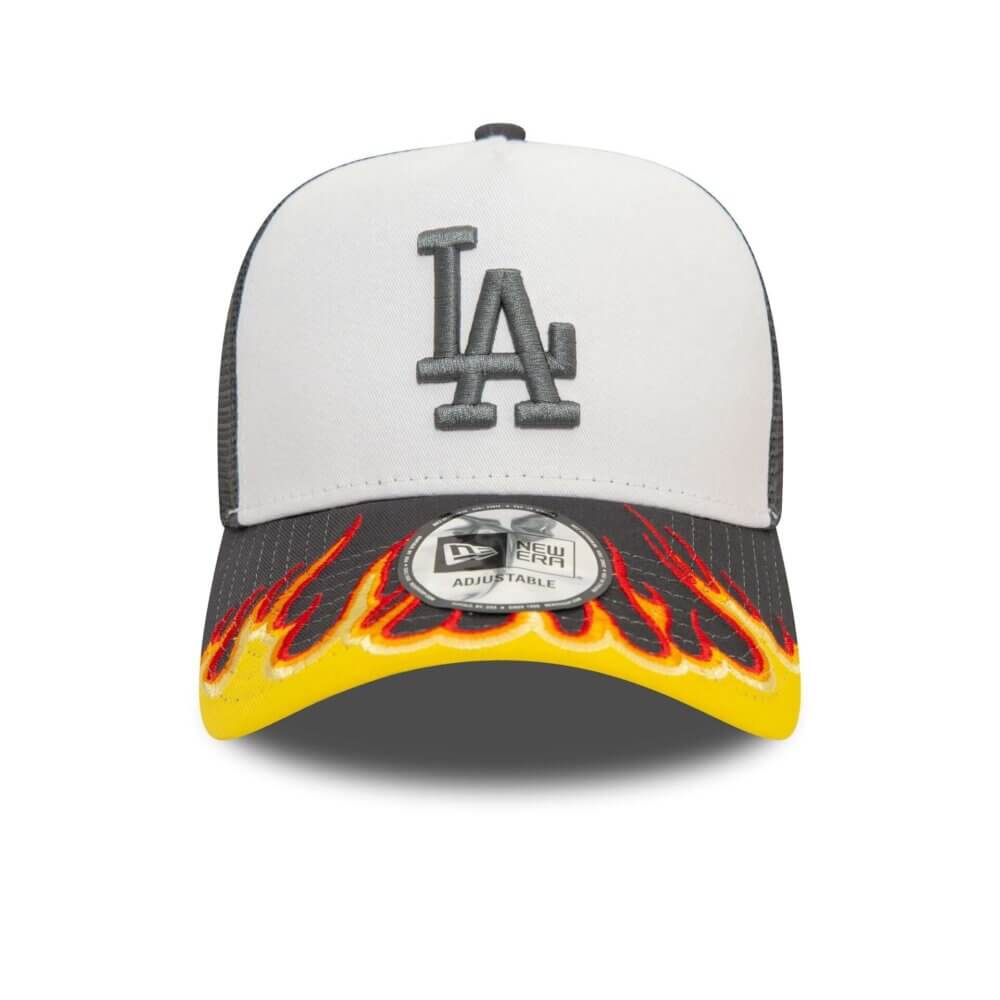 New Era Adjustable Los Angeles Lakers Flames E-Frame Trucker - Image 2