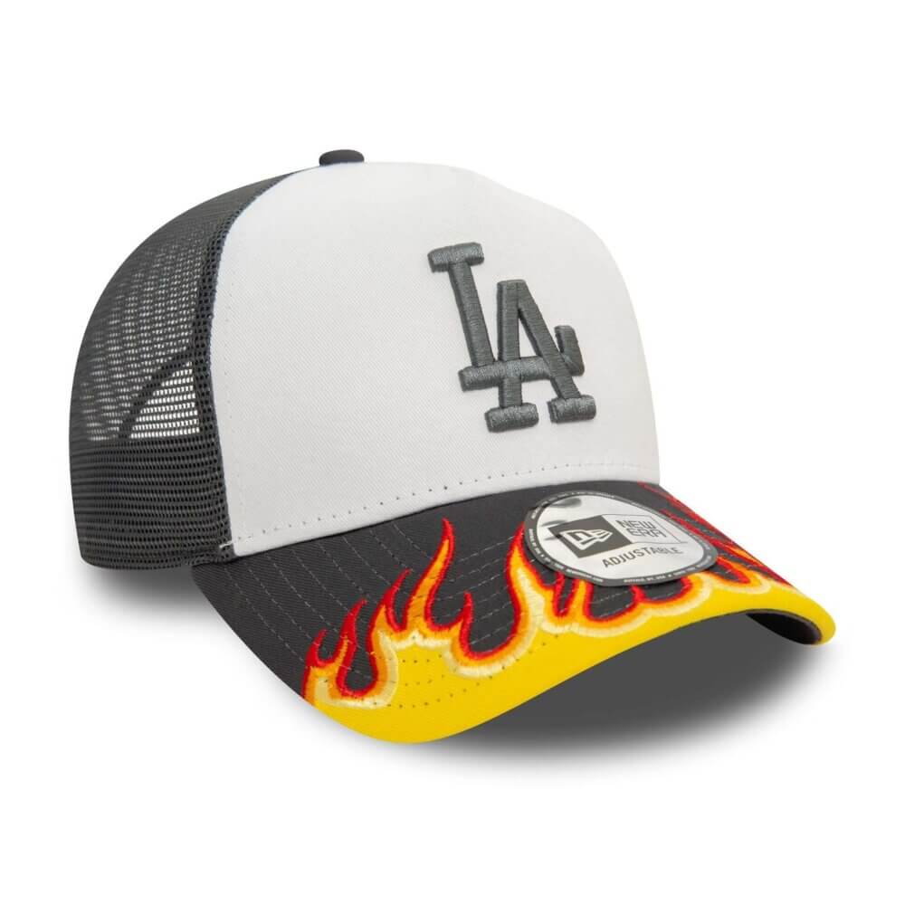 New Era Adjustable Los Angeles Lakers Flames E-Frame Trucker - Image 3