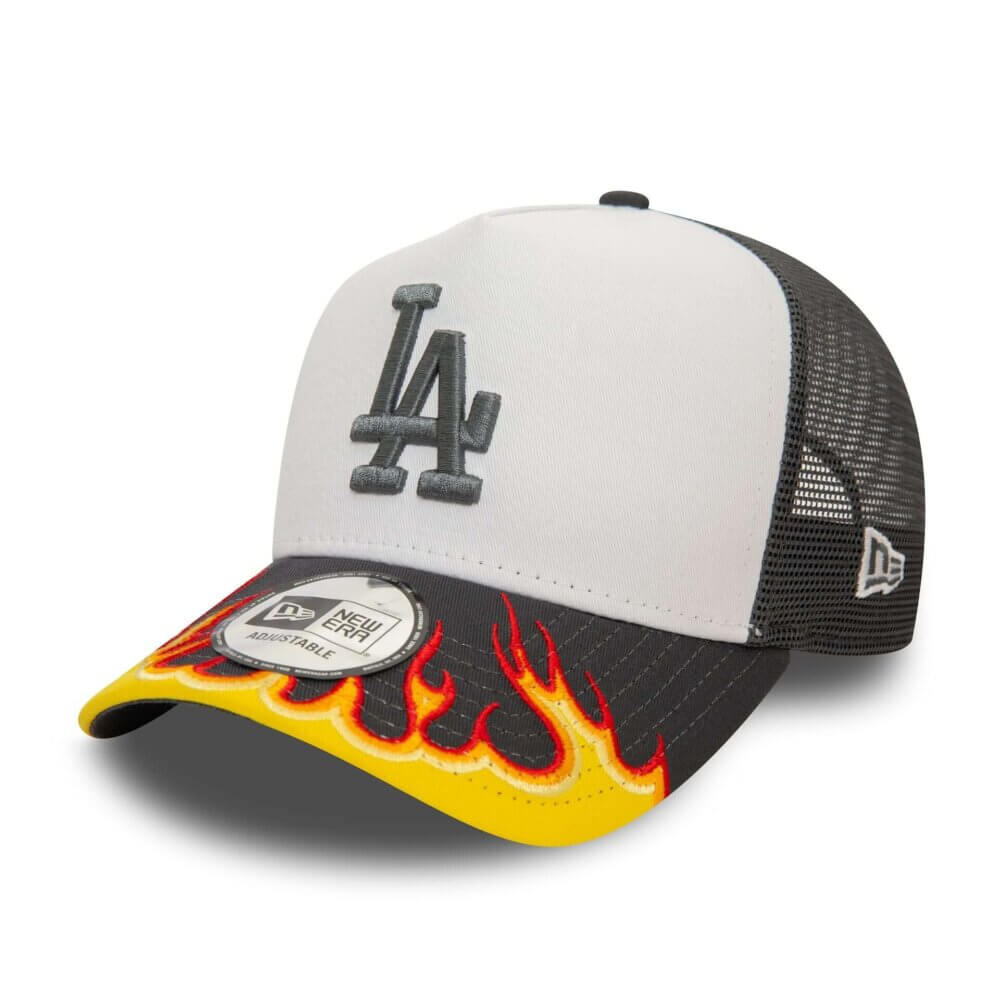 New Era Adjustable Los Angeles Lakers Flames E-Frame Trucker