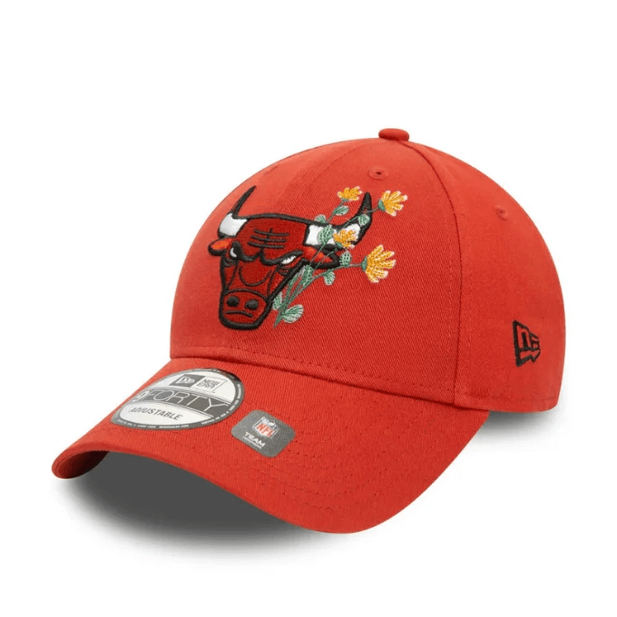 New Era 940 Chicago Bulls Flower Icon Red Sapka