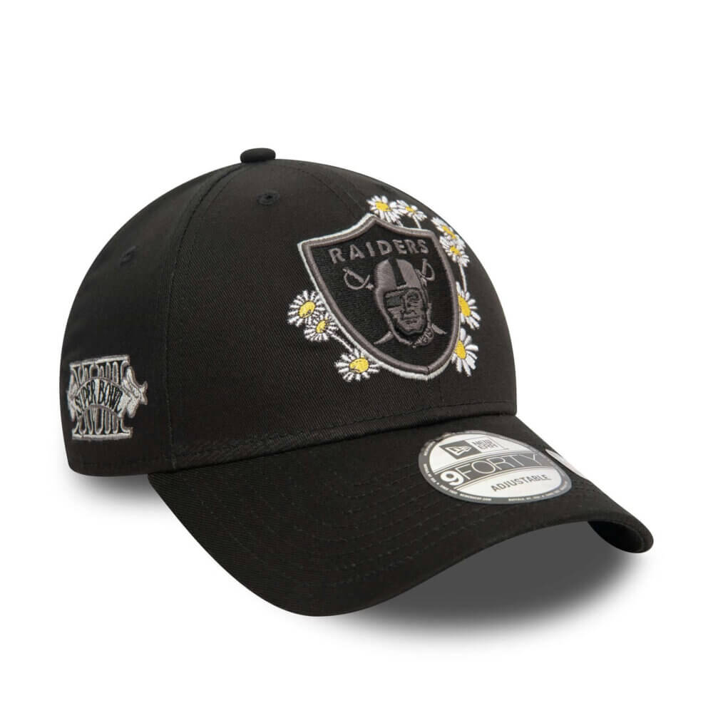New Era 9FORTY Las Vegas Raiders Flower Icon Black Sapka - Image 4