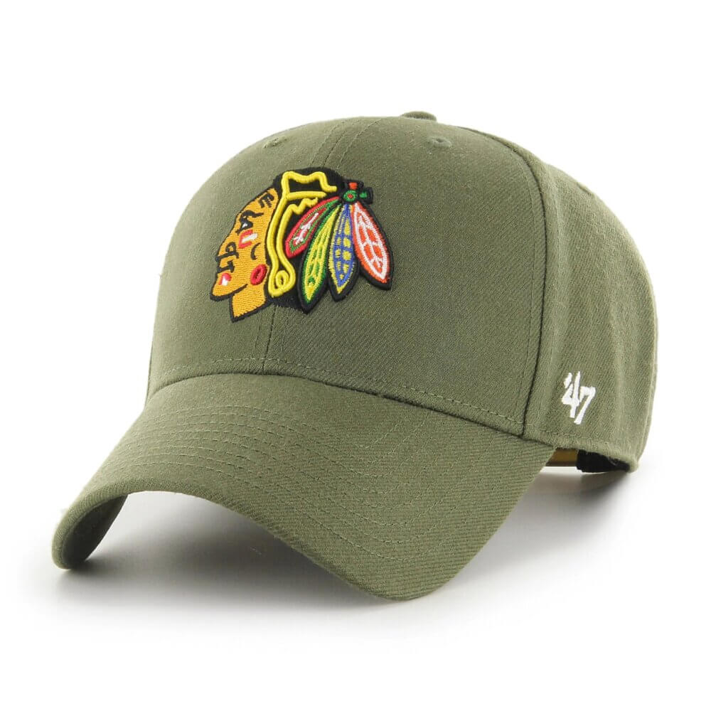 '47 Brand NHL Chicago Blackhawks Olive Snapback