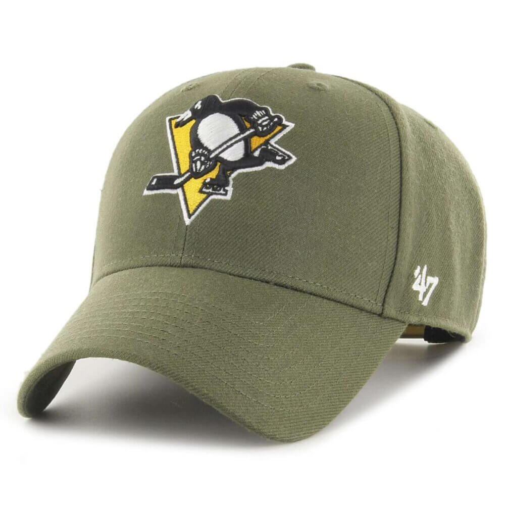 '47 Brand NHL Pittsburgh Penguins Olive Snapback