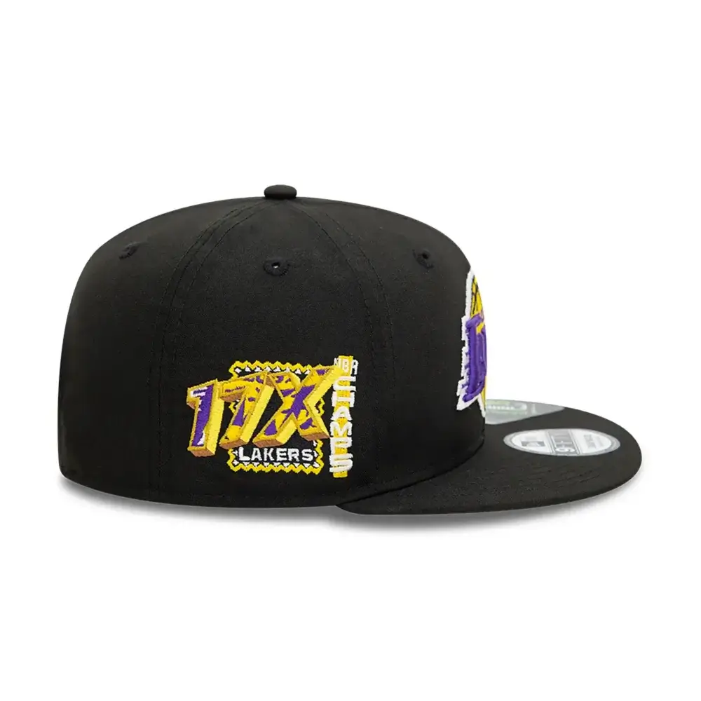 New Era LA Lakers Repreve Black 9FIFTY Snapback Sapka - Image 6
