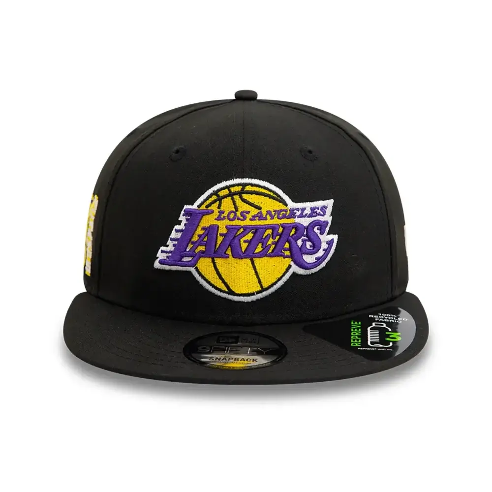New Era LA Lakers Repreve Black 9FIFTY Snapback Sapka - Image 3