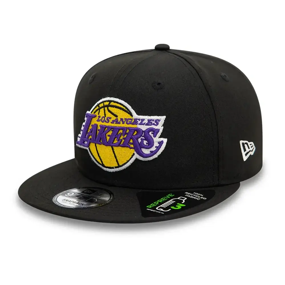 New Era LA Lakers Repreve Black 9FIFTY Snapback Sapka