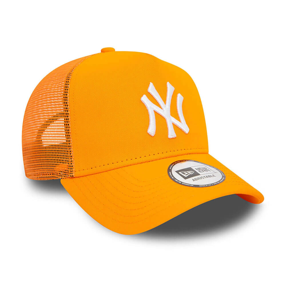 New Era Adjustable New York Yankees Orange A-Frame Trucker - Image 2