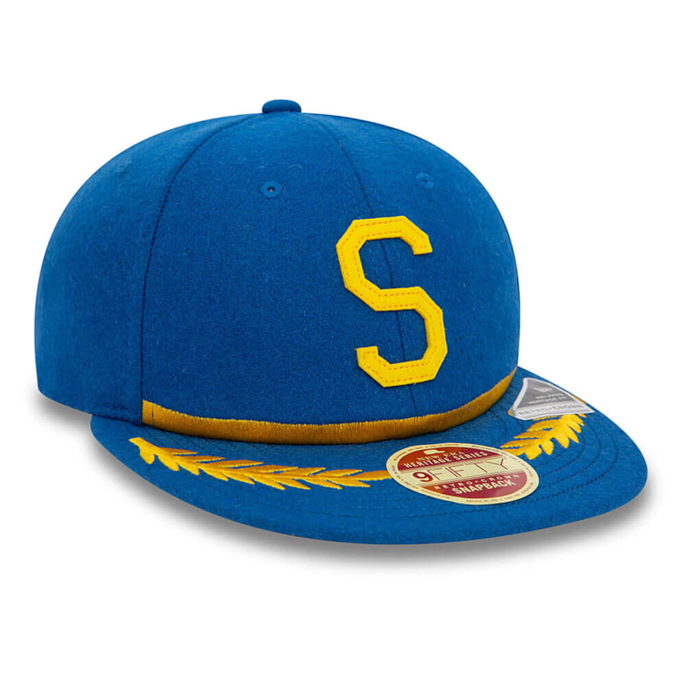 New Era 9Fifty Seattle Pilots Heritage Series Blue Strap back - Image 3