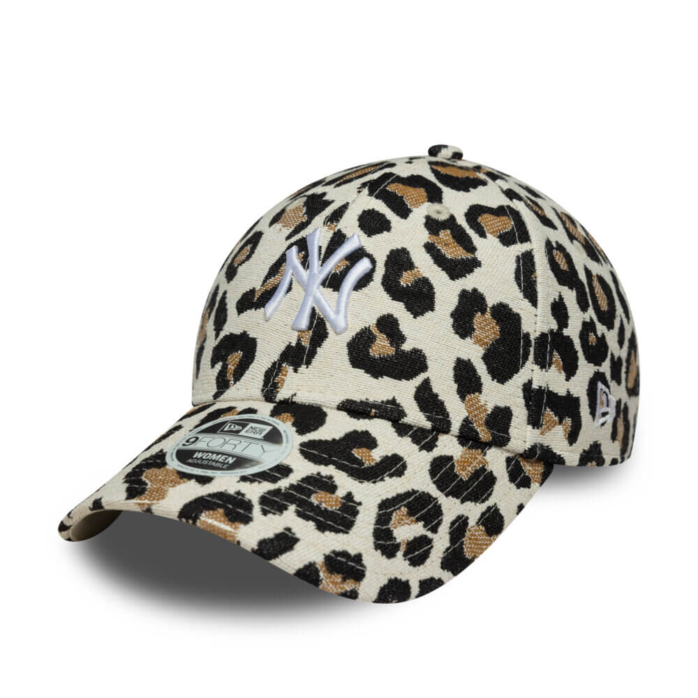 New Era 9forty MLB WMNS New York Yankees Leopard Beige Sapka